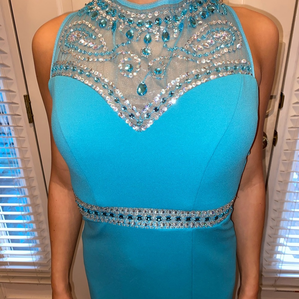 Blue prom dress size 0/2